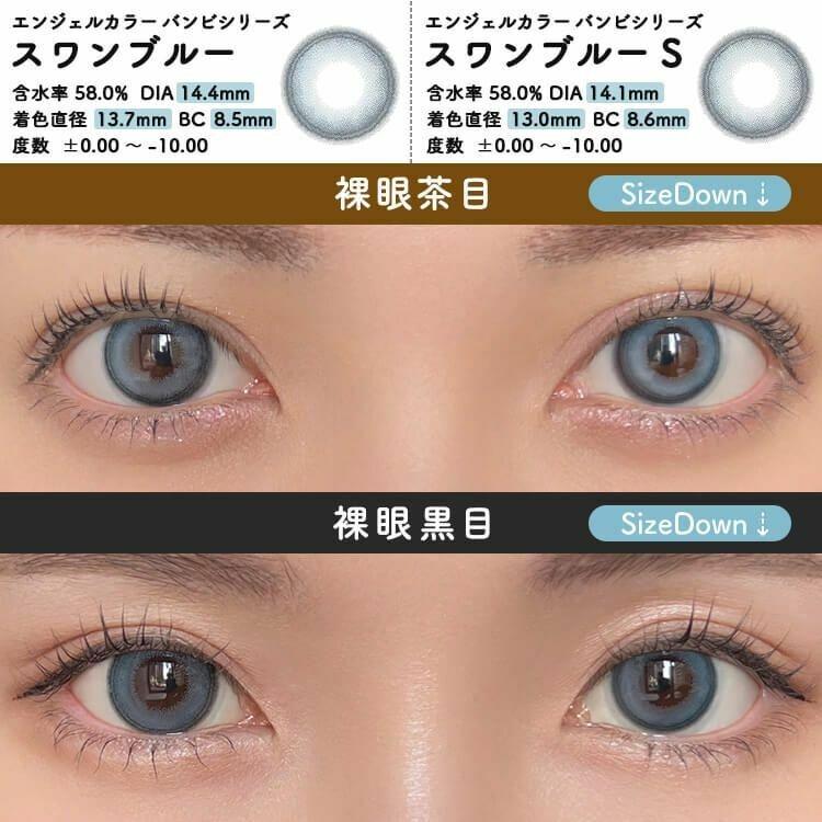 Bambi - Angelcolor Bambi Series 1day Swan Blue - S size (10P)