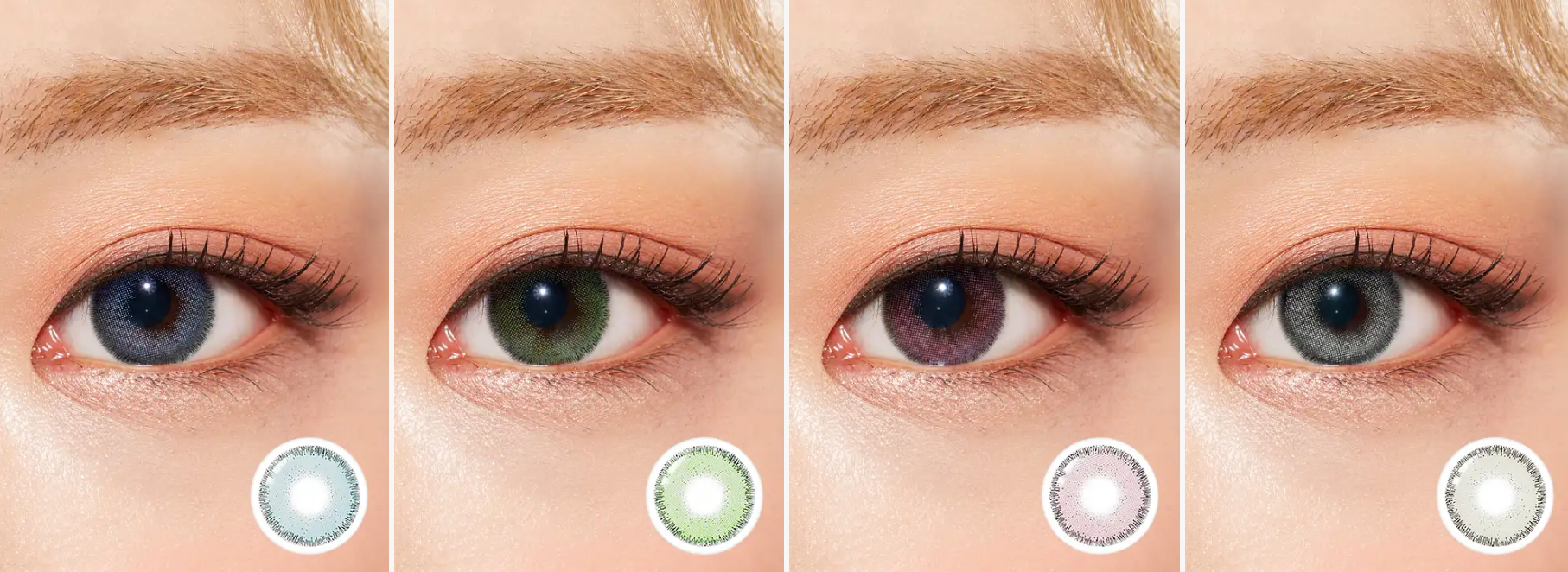 Lenstown A872 Green - 月con (2P)