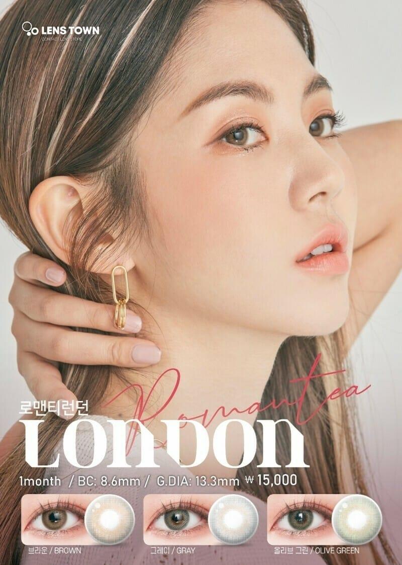 Lenstown Romantea London OliveGreen - 月con (2P)