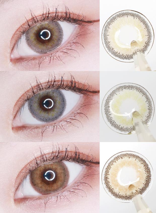 Lensvery Silhouette Olive Brown - 月con (2p)