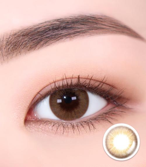 Lensme VELVET POP BROWN-月con