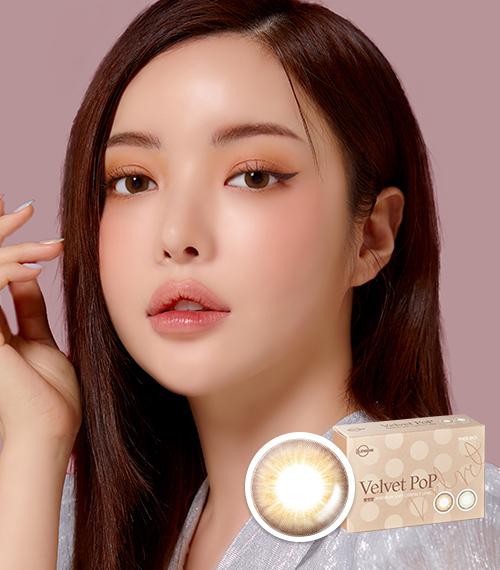 Lensme VELVET POP BROWN-月con