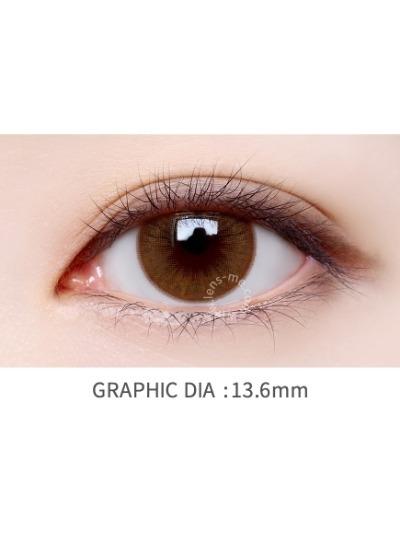 Lensme VELVET POP BROWN-月con