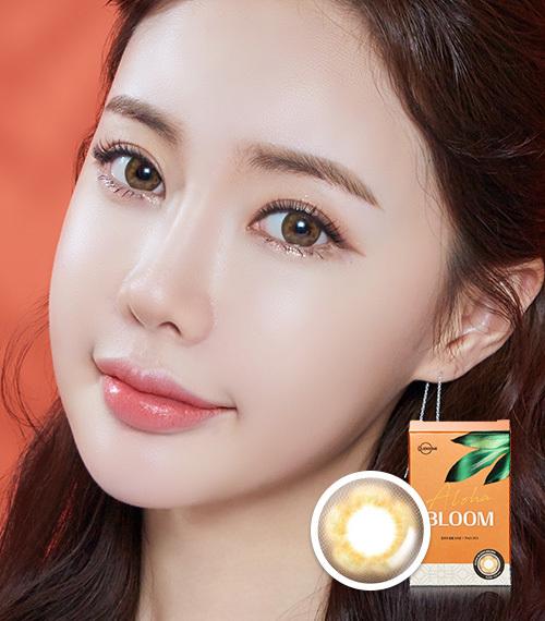 Lensme ALOHA BLOOM BROWN-月con