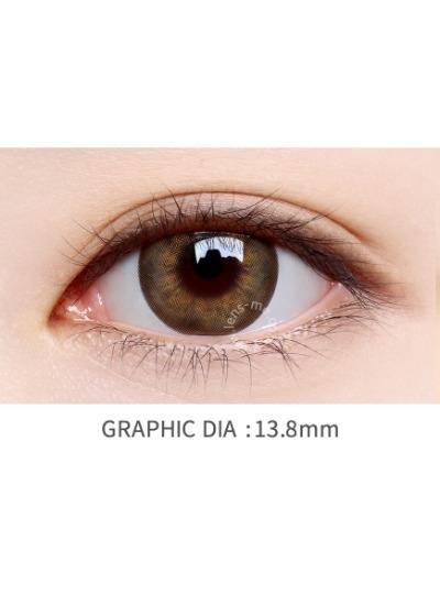 Lensme ALOHA BLOOM BROWN-月con