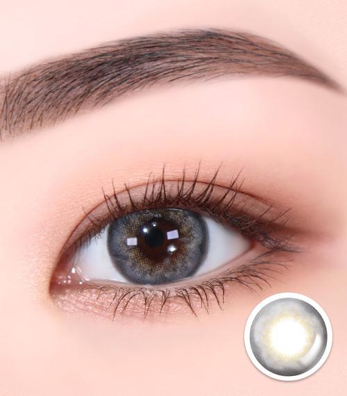 Lensme ALOHA BLOOM GRAY-月con