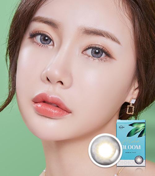 Lensme ALOHA BLOOM GRAY-月con