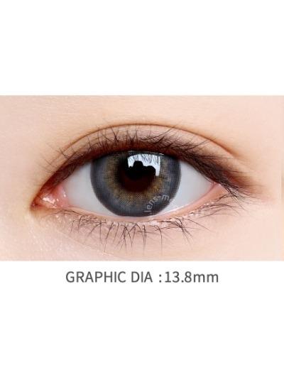 Lensme ALOHA BLOOM GRAY-月con