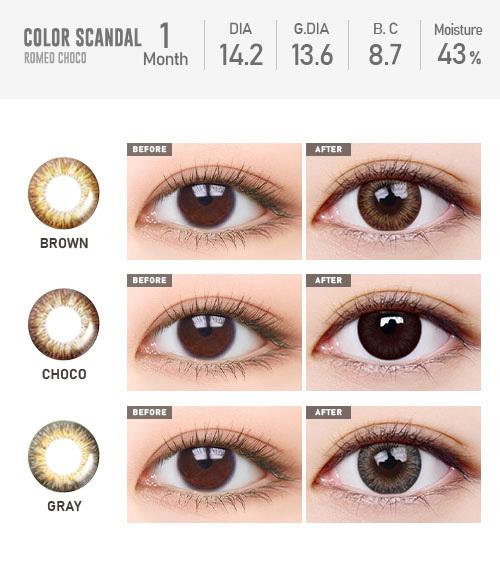 Lensme ROMEO CHOCO-月con