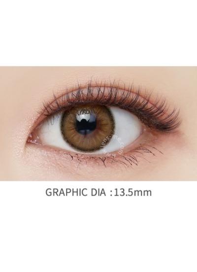 Lensme HOLORIS 3COLOR GINGER BROWN-月con