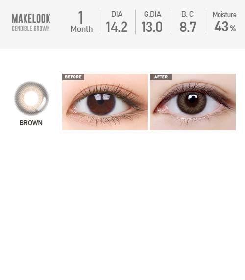 Lensme MAKELOOK CENDIBLE BROWN-月con