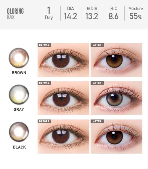 Lensme Qloring 1-Day Brown (30P)