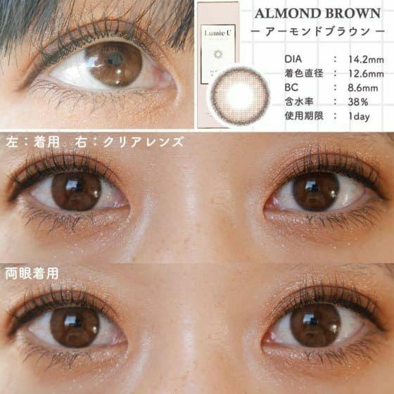LumieU 1day -  Almond Brown (10P)