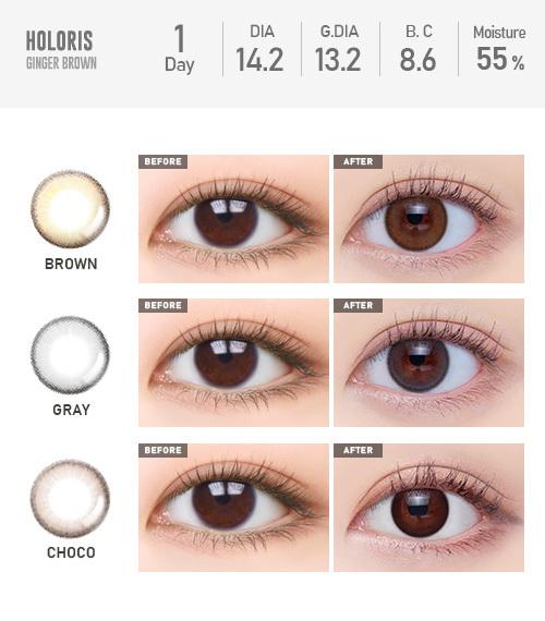 Lensme AKMA 1-DAY HOLORIS GINGER BROWN (30P)