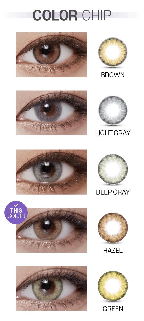 Lensvery Wonder Eye Hazel - 月con (2p)