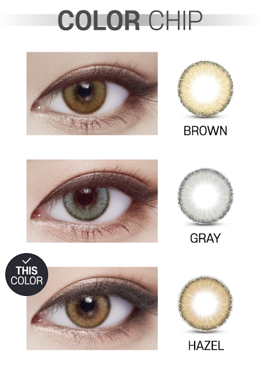 Lensvery Wonder Eye Circle Hazel - 月con (2p)