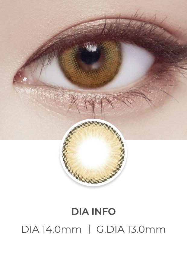 Lensvery Wonder Eye Circle Brown - 月con (2p)