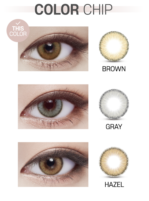 Lensvery Wonder Eye Circle Brown - 月con (2p)