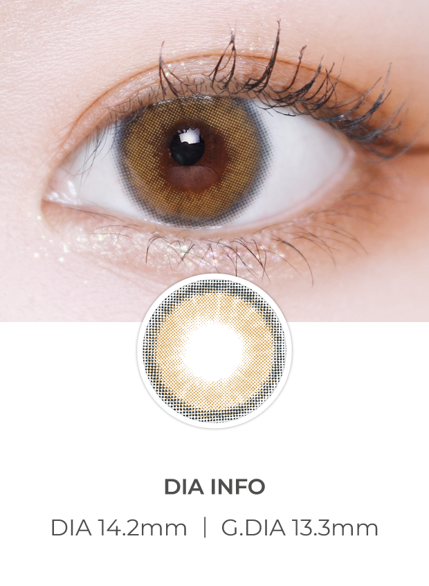 Lensvery Silhouette Sheer Brown - 月con (2p)