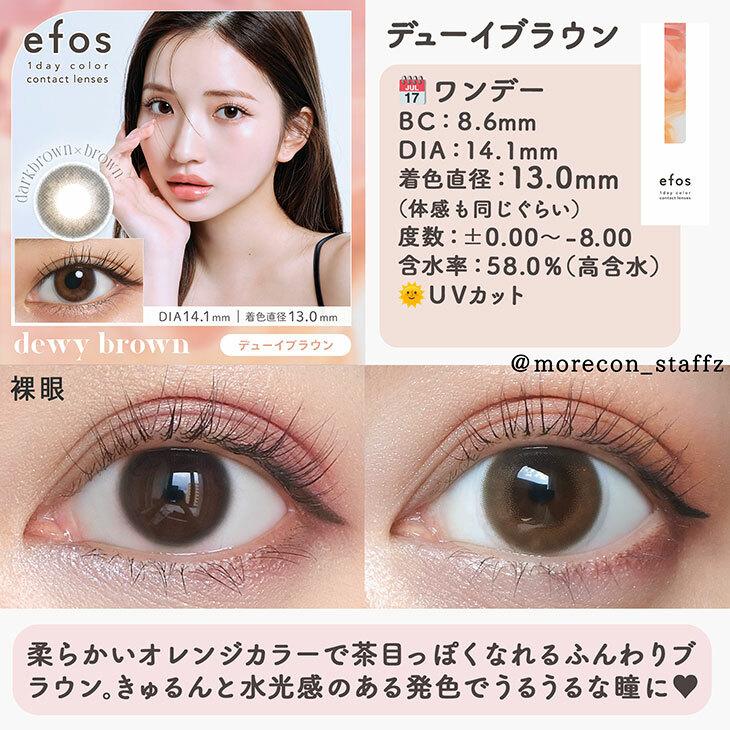 efos - 1 Day dewy brown (10P)