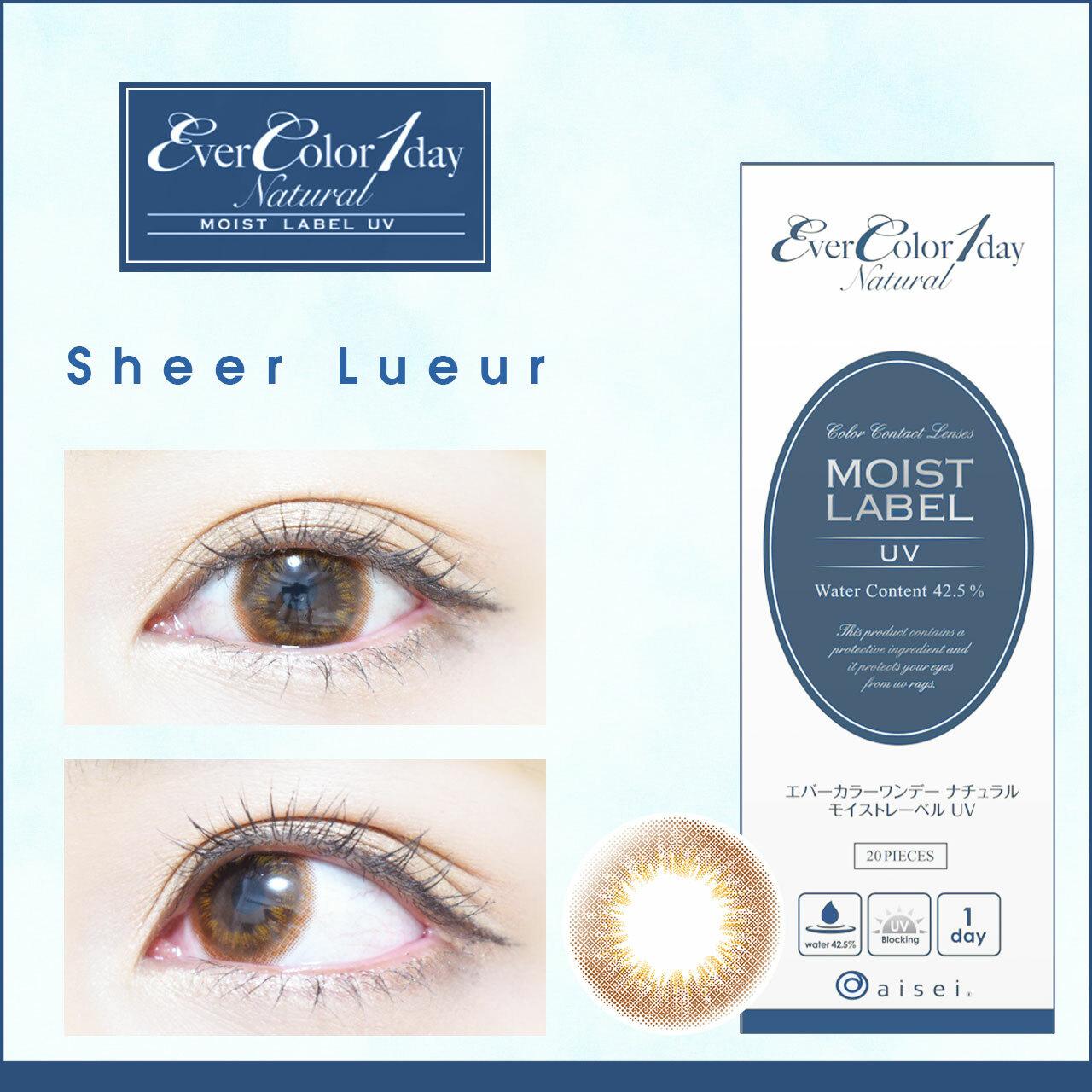 EverColor -1day Natural MOIST LABEL UV - Sheer Lueur (20P)