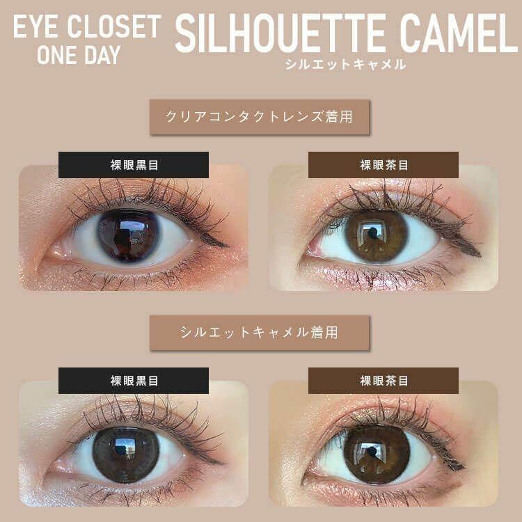 eye closet - 1 Day Silhouette Camel (10P)
