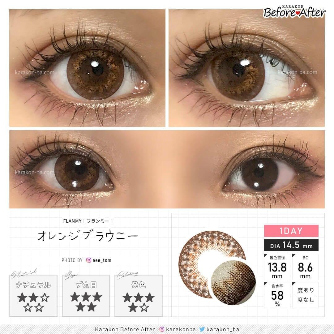 Flanmy 1 day - Sweet series - Orange Brownie (10P)