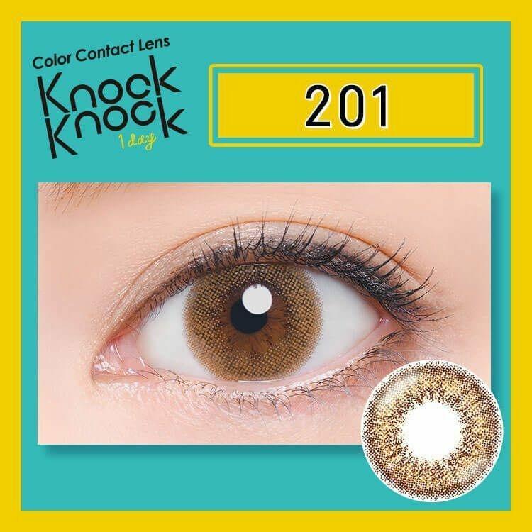 Knock Knock - 1day 201 Light Brown (10P)