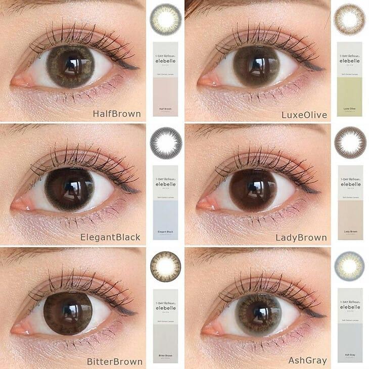 1-DAY Refrear elebelle - Sheer Brown (10P)