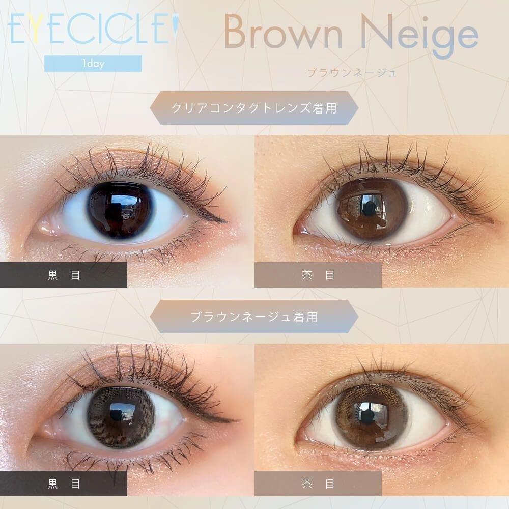 EYECICLE - 1 Day Brown Neige (10P)