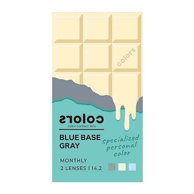COLORS - Blue Base Gray 月con (2P)