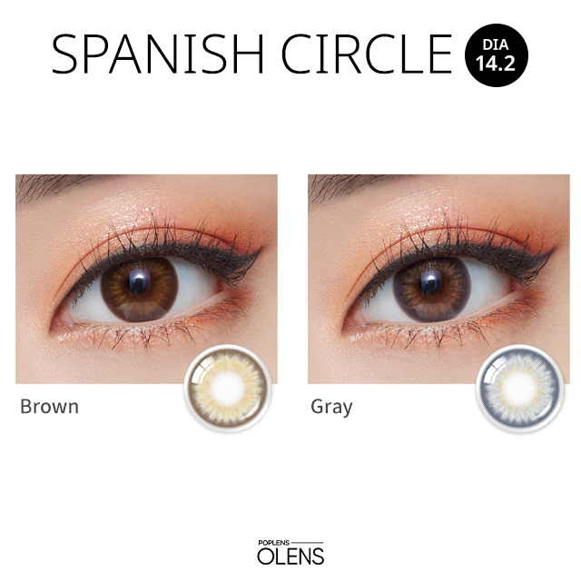 Olens Spanish 1Day Circle Gray (10P)