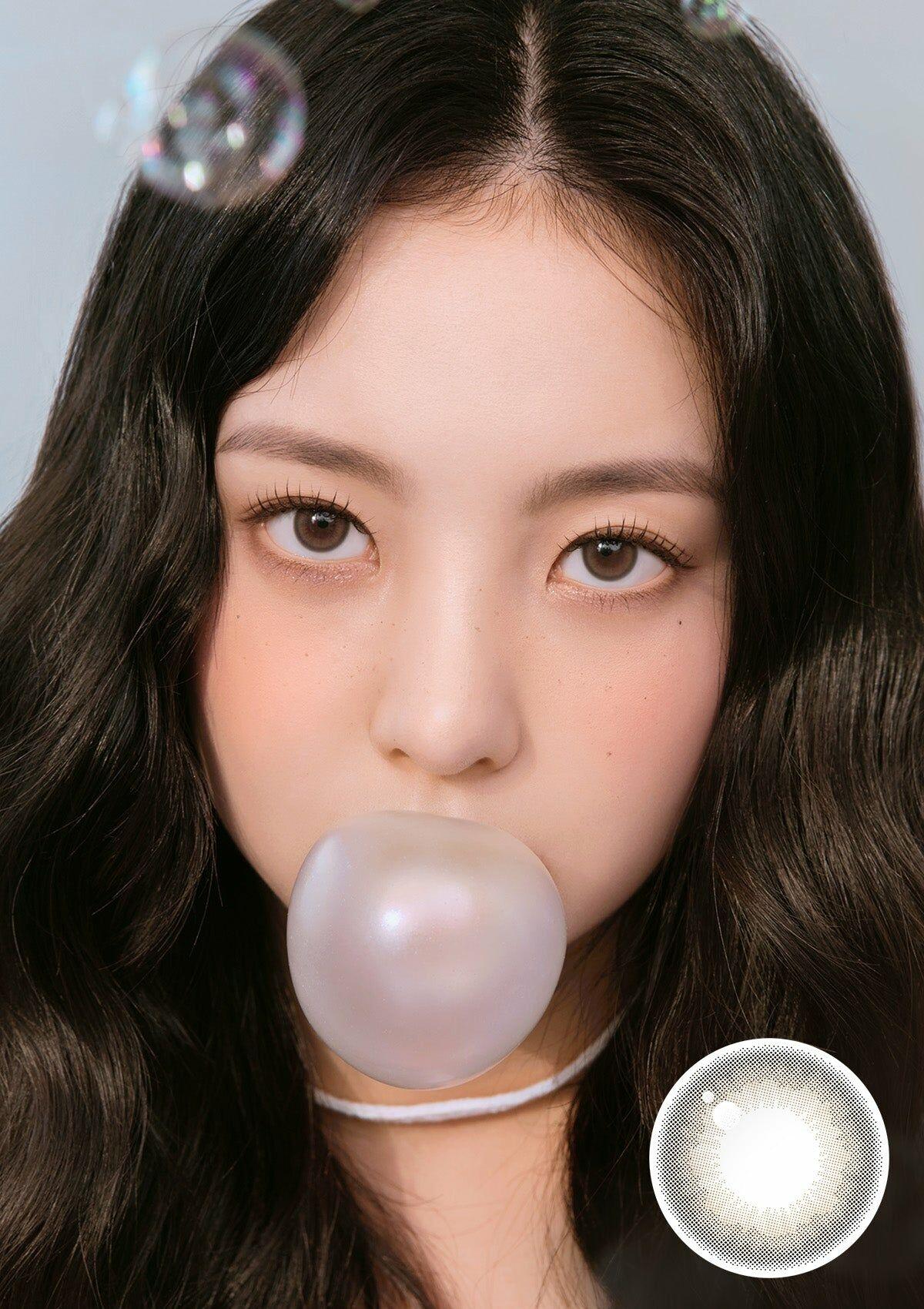 Chuu Lens Pompon Pop 1Day Bubble Brown (10P)