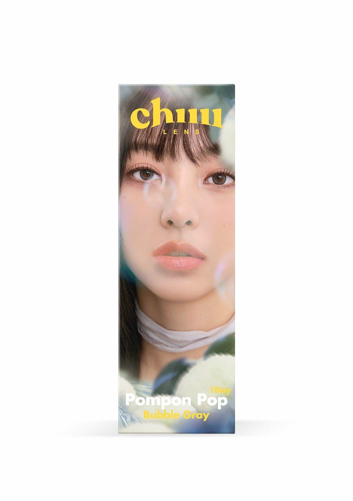 Chuu Lens Pompon Pop 1Day Bubble gray (10P)