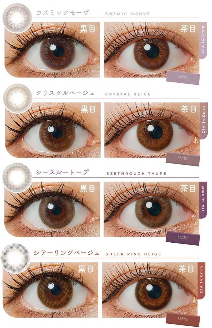 LARME - SILICONE HYDROGEL 1 Day - ICE GRAY BROWN (10P)