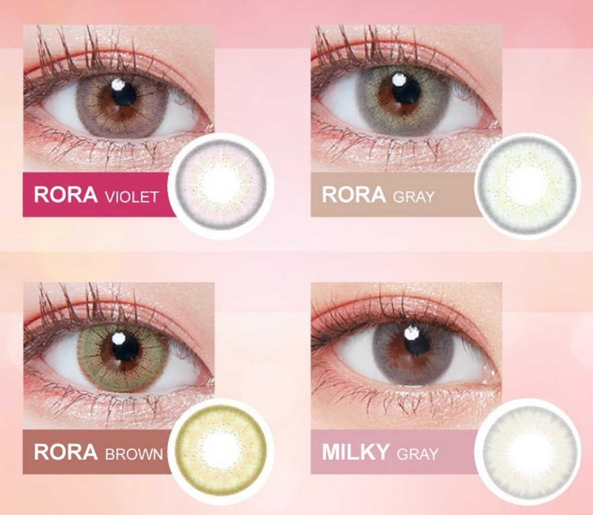 Lenstown Uniture RORA violet - 月con (2P)