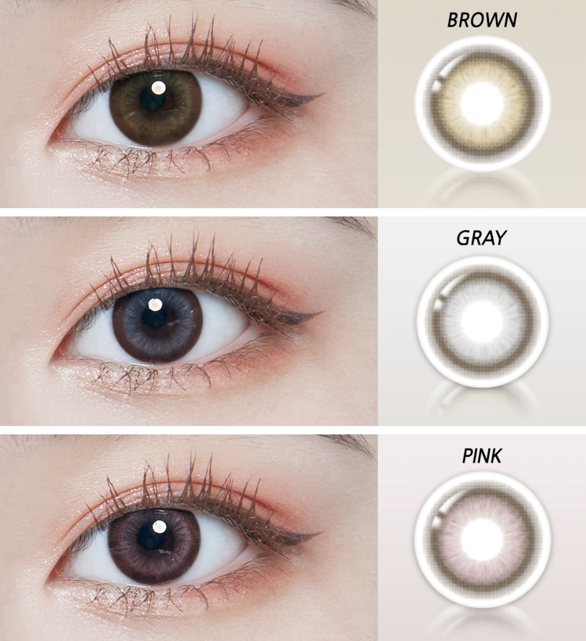 Lenstown Olly2 Gray - 月con (2P)