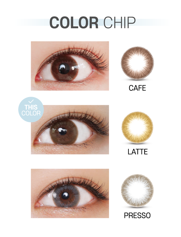 Ann365 2Color Latte Brown - 月con (2p)