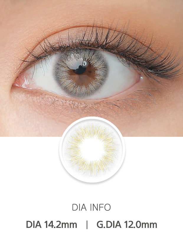 Ann365 Mix Ann Hawaiian Gray - 月con (2p)