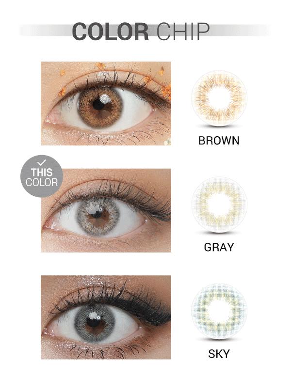 Ann365 Mix Ann Hawaiian Gray - 月con (2p)