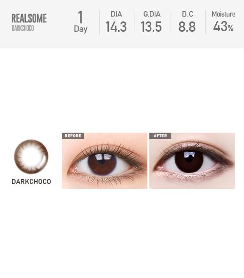Lensme Realsome 1-Day Dark Choco (30P)