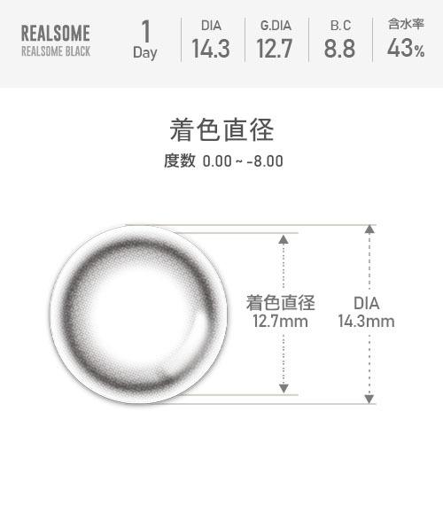 Lensme Noble Mystic 1-Day Real Some Black (10P)