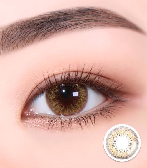 Lensme MAKE OVER TRENDY 1 DAY WEEKI BROWN (20P)