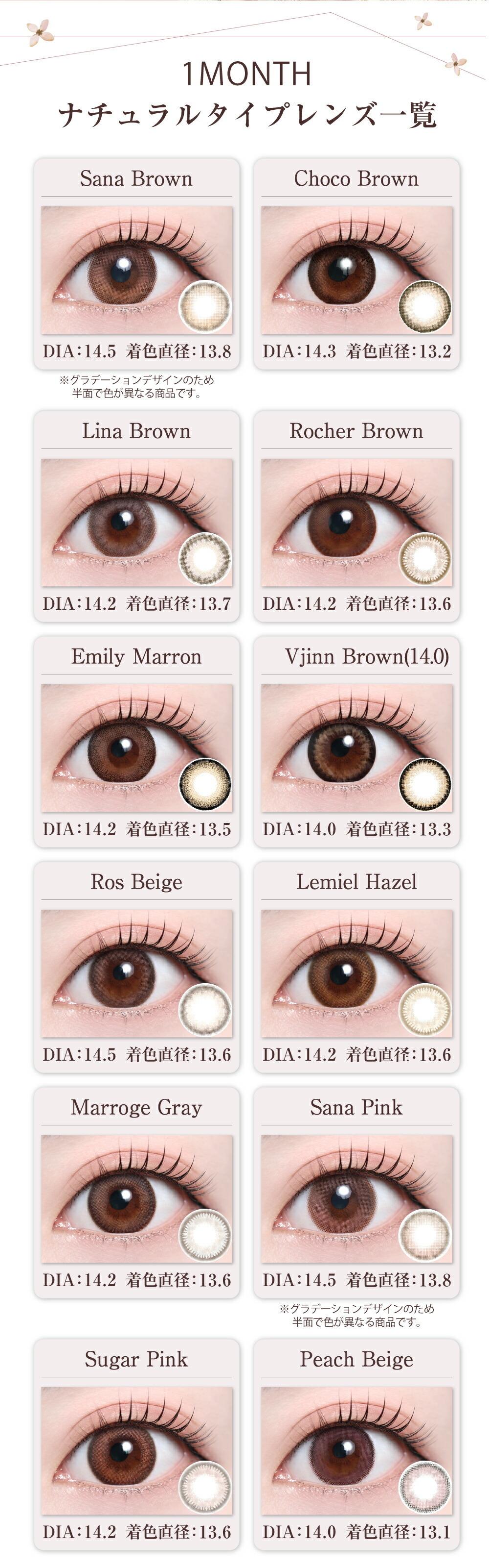 TeAmo - 1month Natural Type - Vjinn Brown 14.5 (2P)