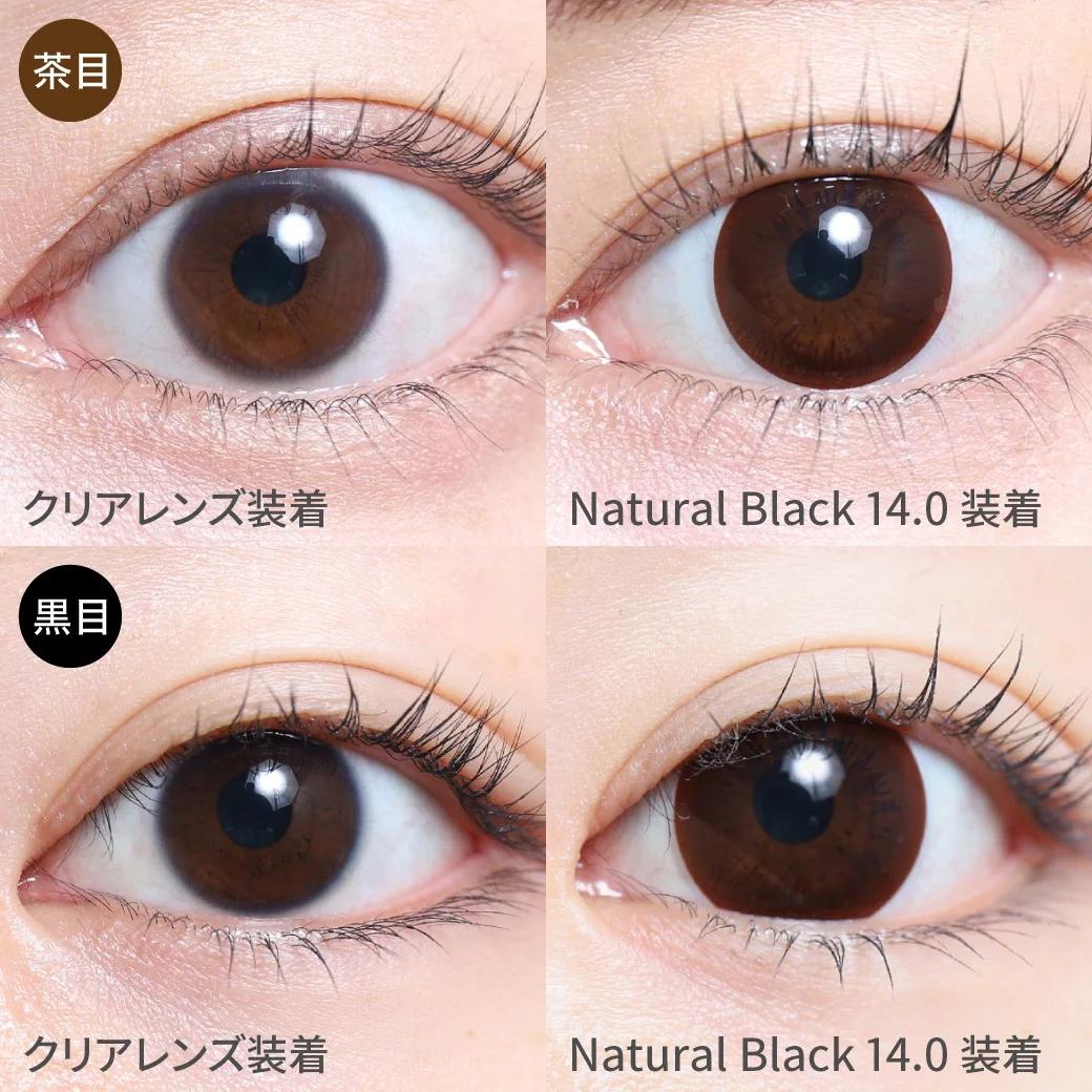 TeAmo - 1month Circle Type - Natural Black 14.0 (2P)
