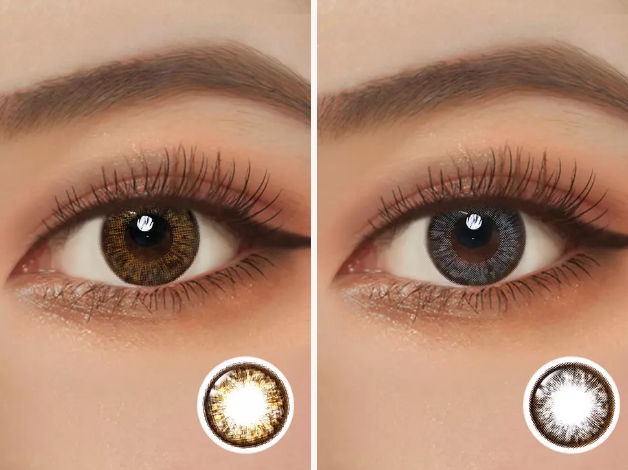 Lenstown Aria Pi1 Brown 散光 - 半年 con