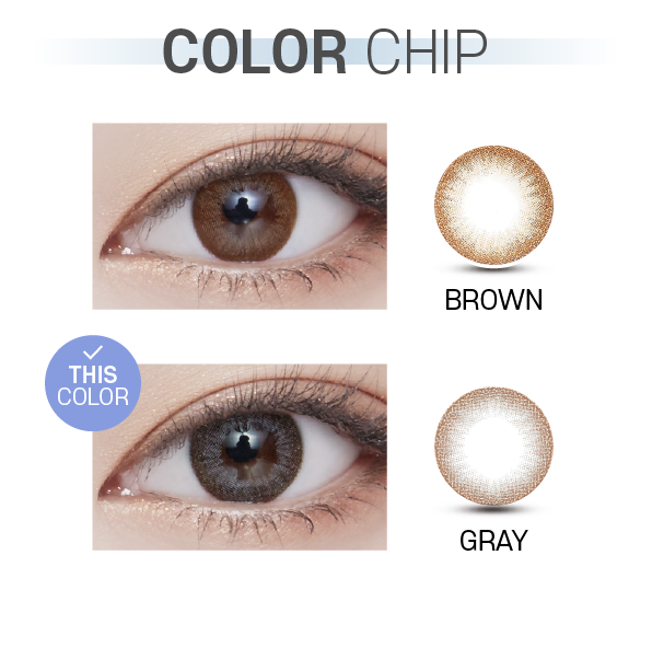 Lensvery Rosee Classic Gray - 月con (2p)