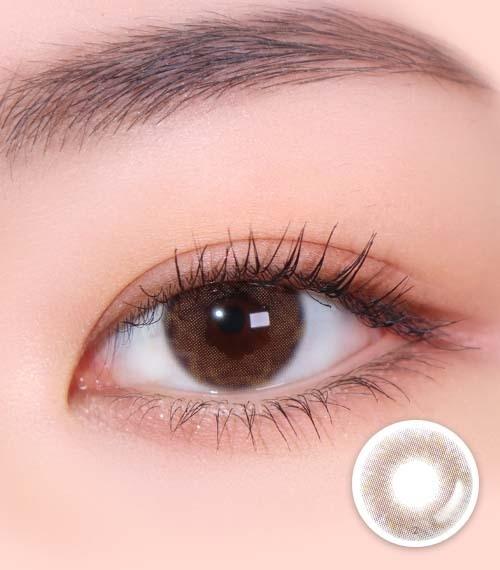 Lensme MAKELOOK DEARBLE BROWN-月con