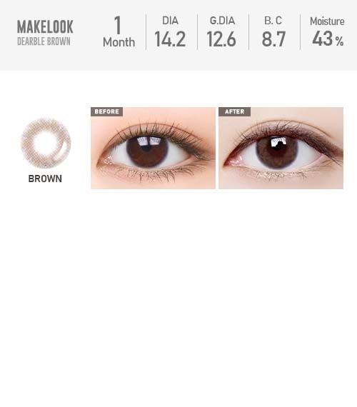 Lensme MAKELOOK DEARBLE BROWN-月con