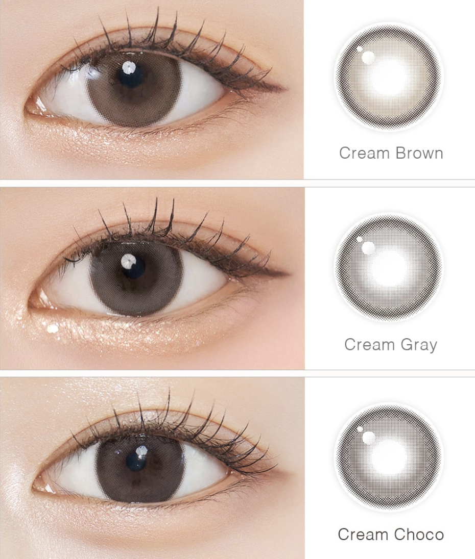Chuu Lens Milk \u0026 Tea 1Day Cream Gray (10P)
